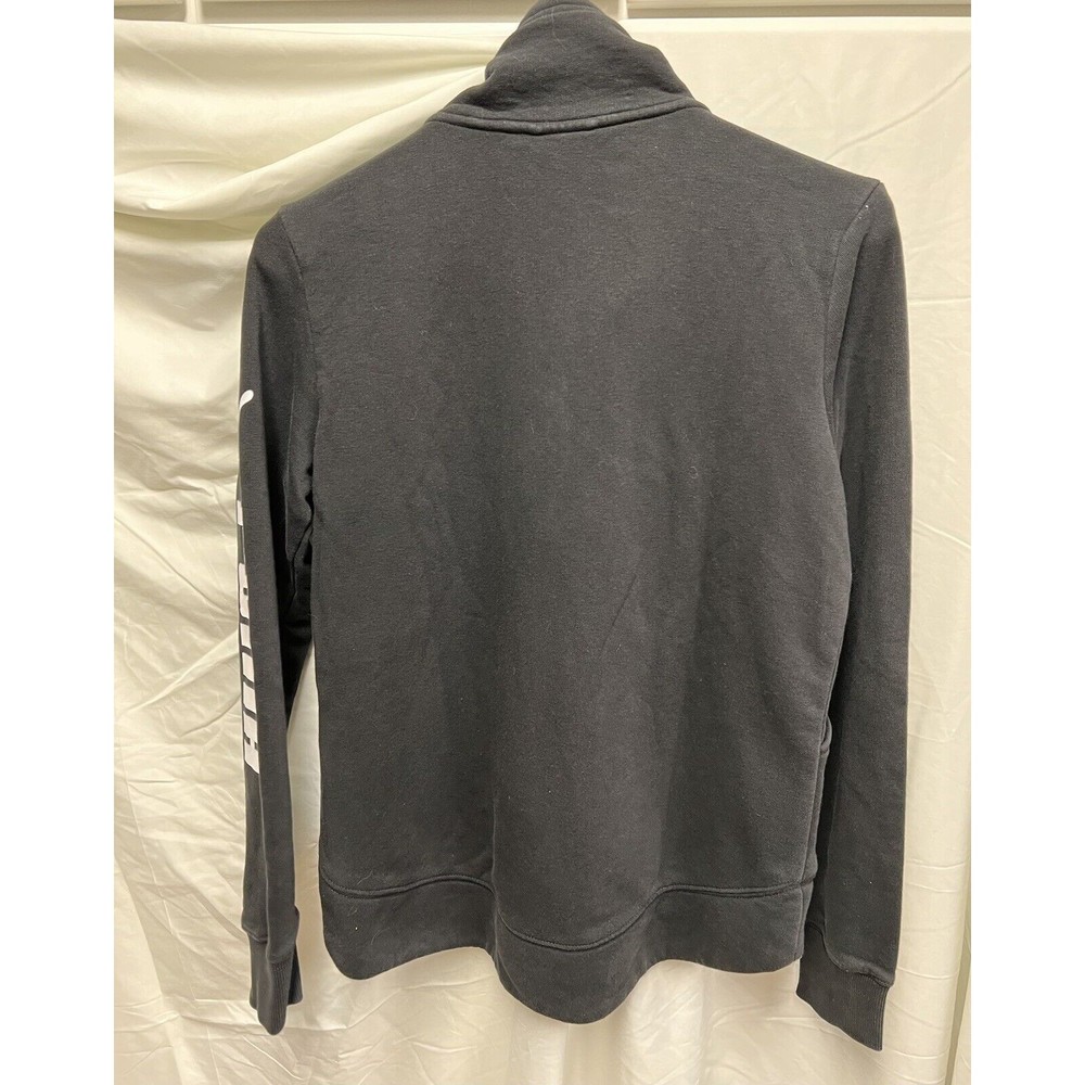 Puma Jacket Womens Size Large Full Zip Black Mock Neck Sporty Athletic Sweater - Picture 5 of 7